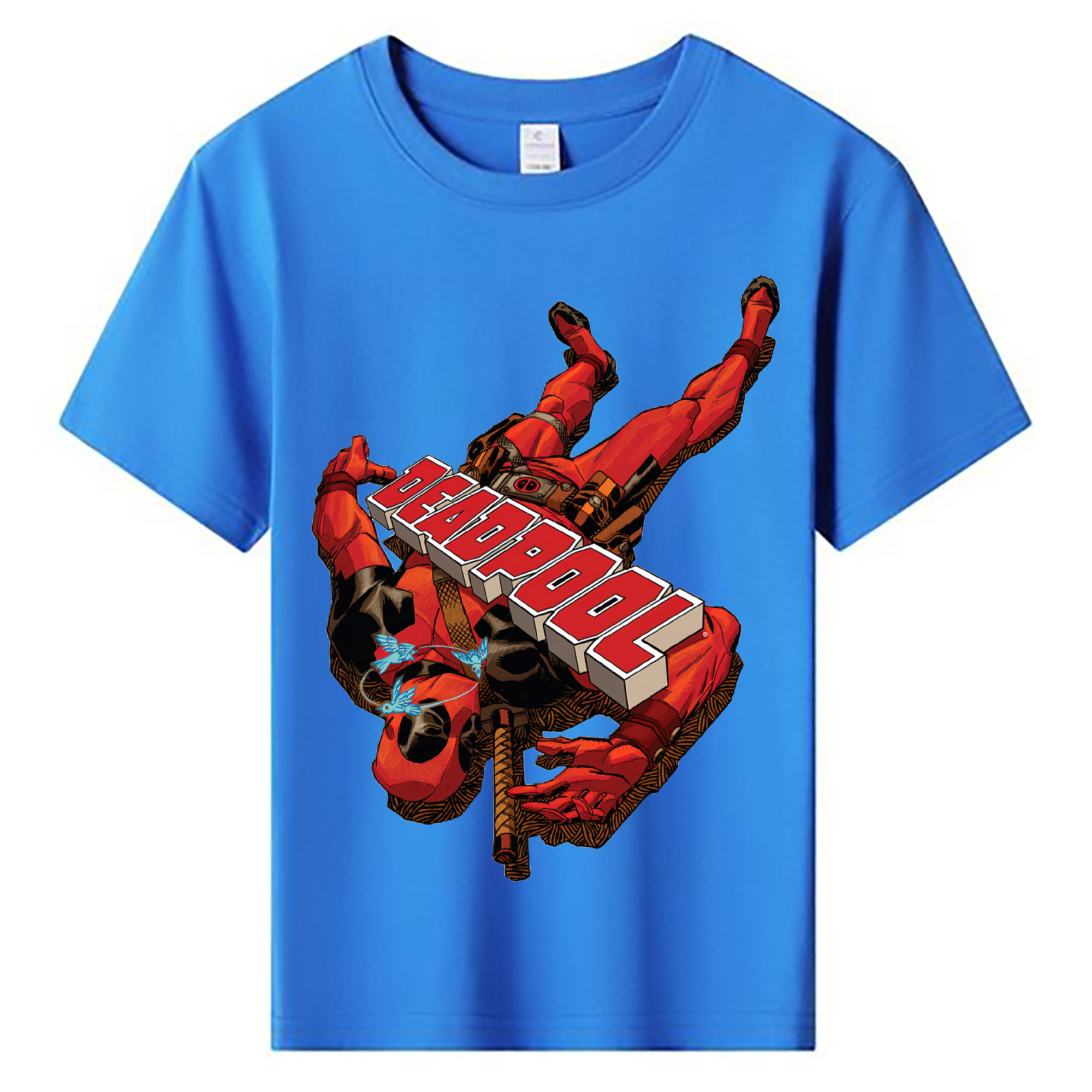 （画像用） Deadpool デッドプール 綿100％キッズTシャツ（フロントプリント）